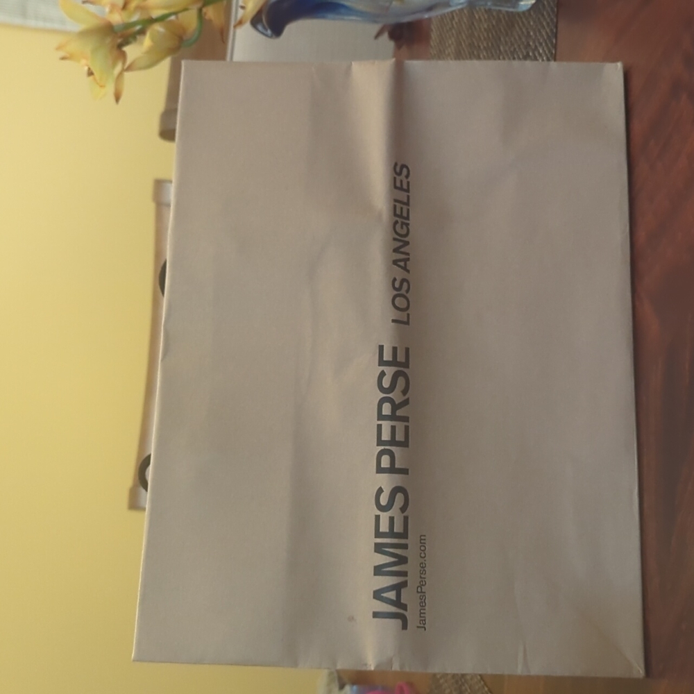 James Perse empty gift bag 17"x12"
